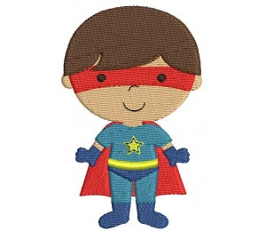 Stickdatei - Kleiner Superheld 1